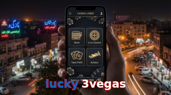 Main screen of Lucky 3vegas app page for PK players