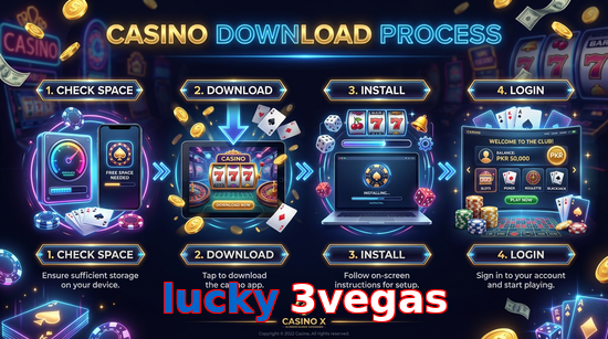 Game list for Lucky 3vegas download section