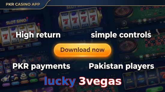 Main screen of Lucky 3vegas gamedownload page for PK players