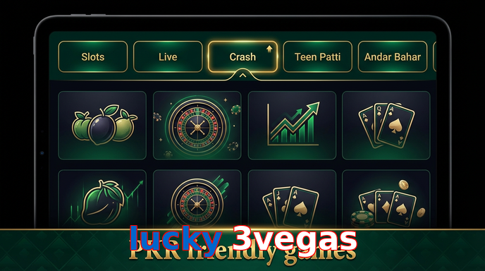 Game list for Lucky 3vegas games section