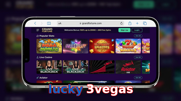 Main screen of Lucky 3vegas ios page for PK players